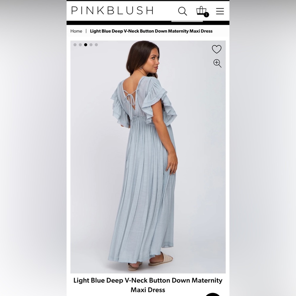 Pink Blush Maternity Dress